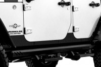 Rampage Products: Rhino Linings Rocker Guards for Jeep Wrangler