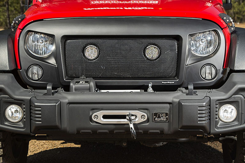 Rugged Ridge (12034.13): Spartan Grille LED Insert with Dual 3.5-Inch LEDs for ’07–’16 JK