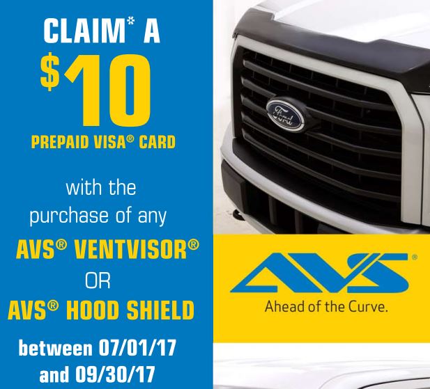 AVS 10 Dollar Card Ventvisor Hood Shield