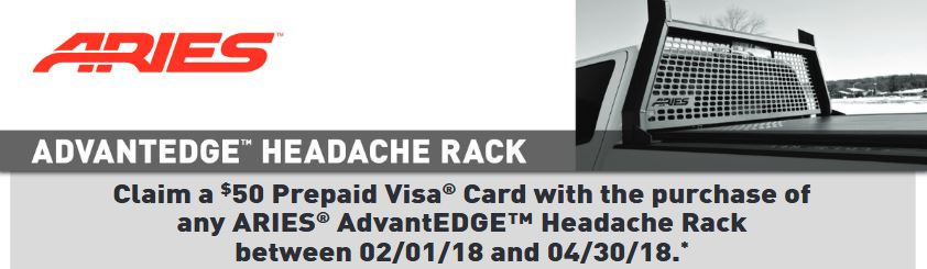 ARIES 50 Card on AdvantEDGE Headache Racks