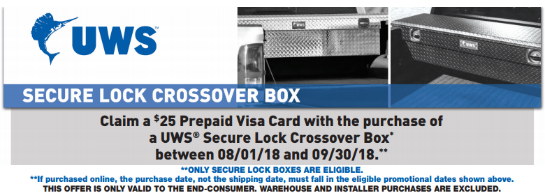 UWS 25 Prepaid Card on Secure Lock Crossover Boxes