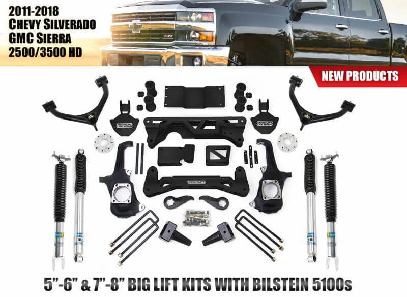 ReadyLIFT Big Lift Kits with Bilstein 5100 Shocks for GM 2500 3500 HD