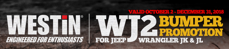 WESTiN WJ2 Bumper Promotion for Jeep Wrangler JK and JL