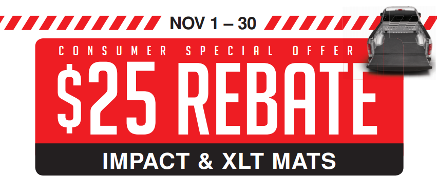 BedRug $25 Back on Impact and XLT Mats