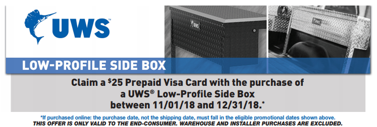 UWS 25 Card on Low Profile Side Boxes