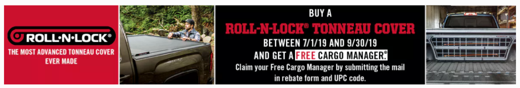 Roll-N-Lock: Get a Free Cargo Manager with Purchase of A-, E-, or M-Series Tonneau