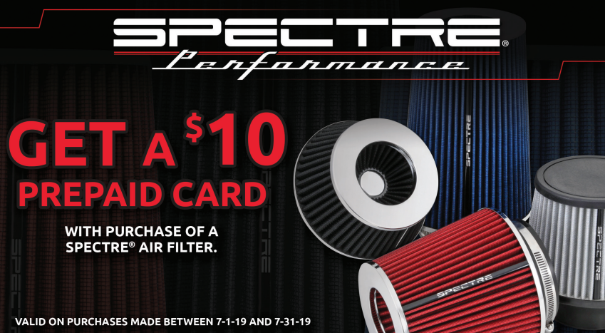 Spectre Performance: Get $10 Back on Air Filters