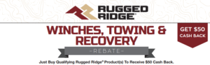 Rugged Ridge: Get $50 Back on Qualifying Winch, Towing, and Recovery Purchases