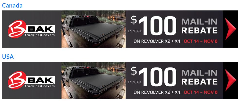 BAK Industries: Get $100 Back on Revolver X2 and X4 Truck Bed Covers