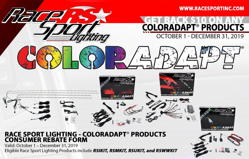 Race Sport Lighting: Get $10 Back on Qualifying ColorADAPT® Products