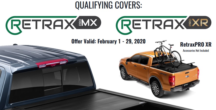 Retrax: Get US$100 or CA$130 Back on RetraxPRO MX or XR Truck Bed Covers