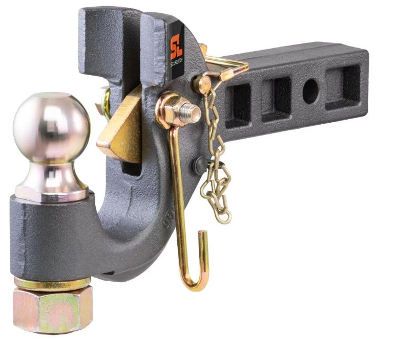 CURT SecureLatch Receiver Ball Mount and Pintle Hitch 48407