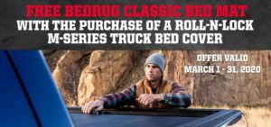 Roll-N-Lock: Get a Free BedRug Classic Mat with Purchase of M-Series Truck Bed Cover