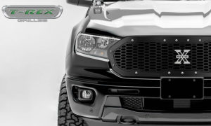 T-Rex Grilles (6315821): Laser X Grille with Chrome Studs for ’19-’20 Ford Ranger