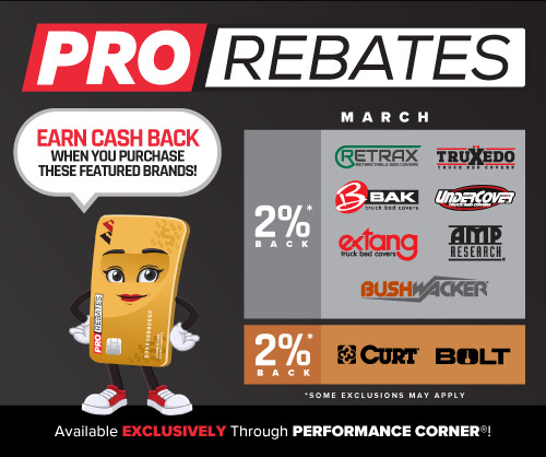 PRO Rebates: March Featured Brands