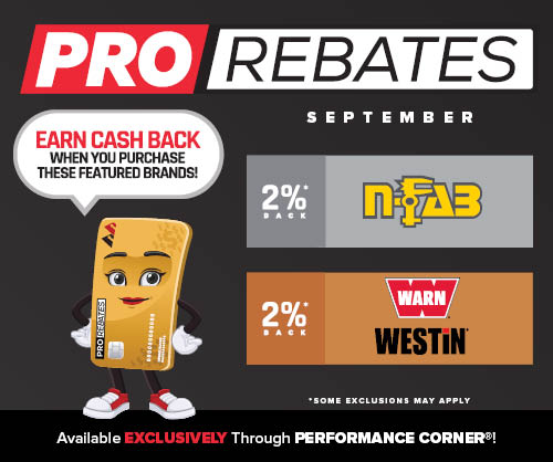 PRO Rebates: September Featured Brands