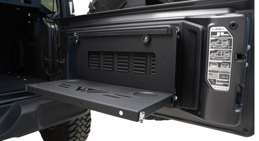 Paramount Automotive: Tailgate Table for Jeep Wrangler JL