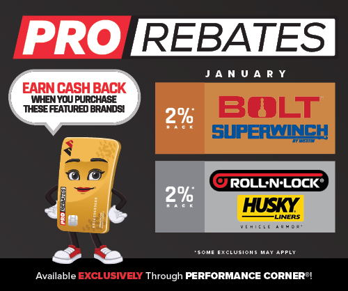 PRO Rebates: January Featured Brands