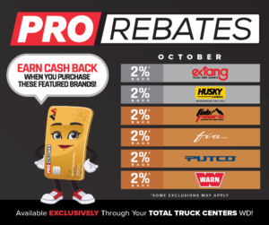 PRO Rebates: October Featured Brands