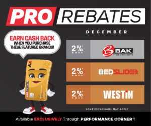 PRO Rebates: December Featured Brands