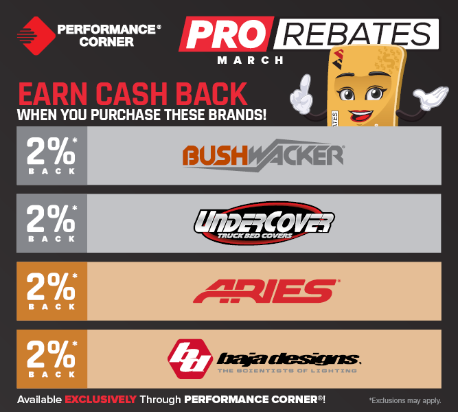 PRO Rebates: March Featured Brands
