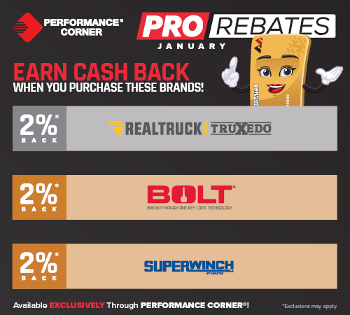 PRO Rebates: January Featured Brands