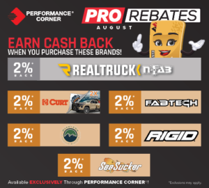 PRO Rebates: August Featured Brands